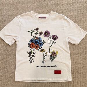 CHNGE "More flowers fewer assholes" Cropped Boxy Tee